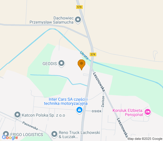 Mapa dojazdu do hurtowni motoryzacyjnej w miejscowości Błonie