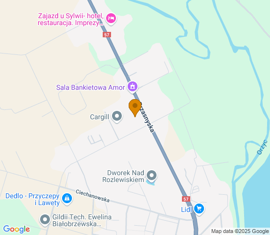 Mapa dojazdu do hurtowni motoryzacyjnej w miejscowości Maków Mazowiecki