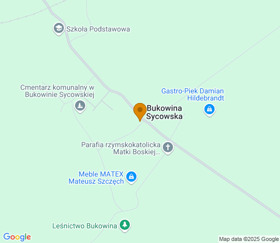 Mapa dojazdu do warsztatu samochodowego w miejscowości Międzybórz