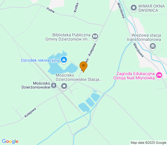 Mapa dojazdu do warsztatu samochodowego w miejscowości Mościsko