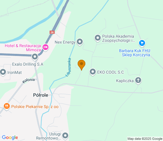 Mapa dojazdu do warsztatu samochodowego w miejscowości Biecz