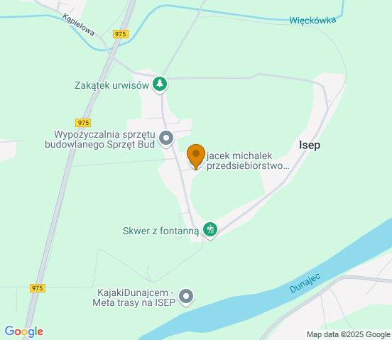 Mapa dojazdu do warsztatu samochodowego w miejscowości Isep