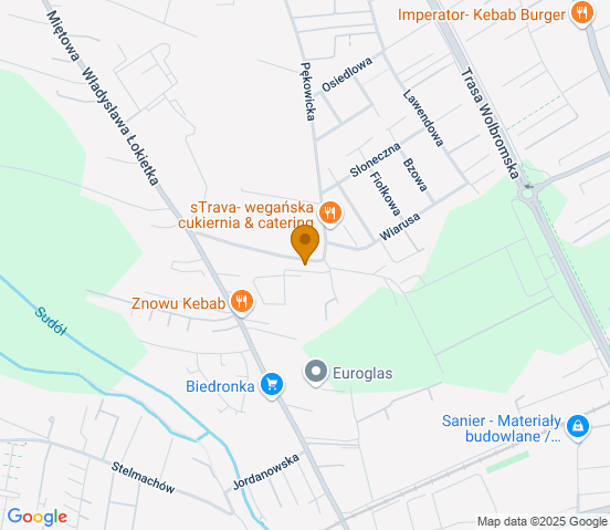 Mapa dojazdu do warsztatu samochodowego w miejscowości Kraków