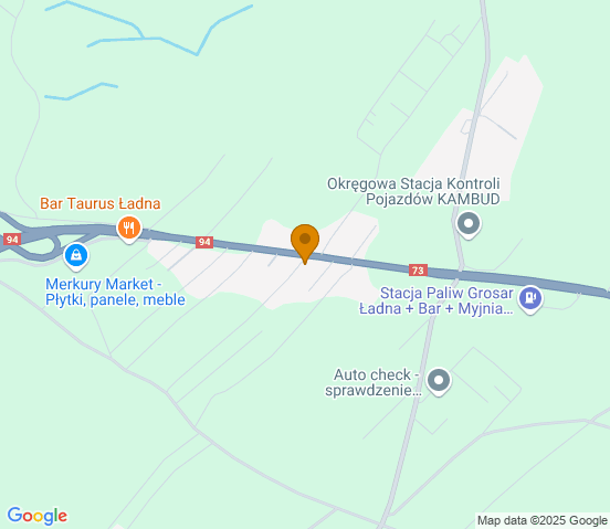 Mapa dojazdu do warsztatu samochodowego w miejscowości Skrzyszów
