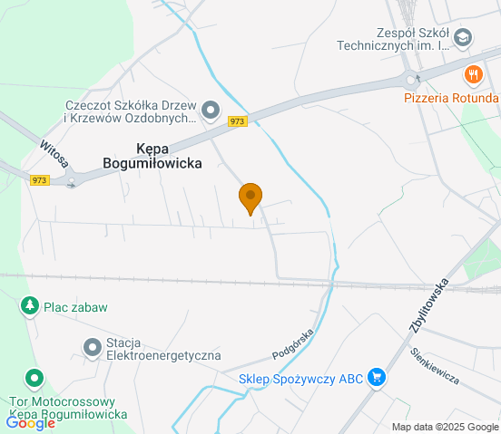 Mapa dojazdu do warsztatu samochodowego w miejscowości Tarnów