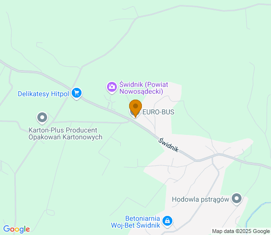 Mapa dojazdu do warsztatu samochodowego w miejscowości Tęgoborze