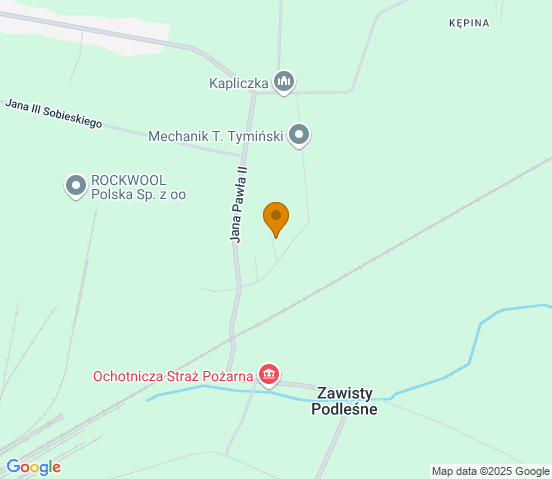 Mapa dojazdu do warsztatu samochodowego w miejscowości Małkinia Górna