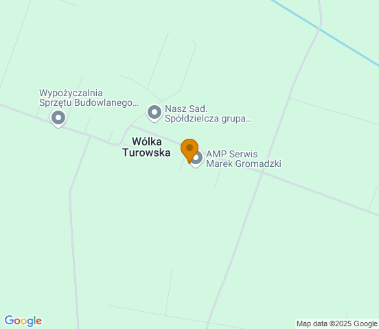 Mapa dojazdu do warsztatu samochodowego w miejscowości Pabierowice