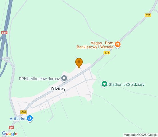 Mapa dojazdu do warsztatu samochodowego w miejscowości Jarocin