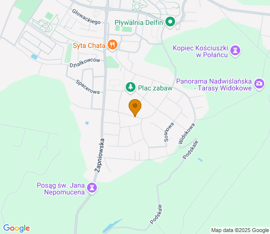 Mapa dojazdu do warsztatu samochodowego w miejscowości Połaniec