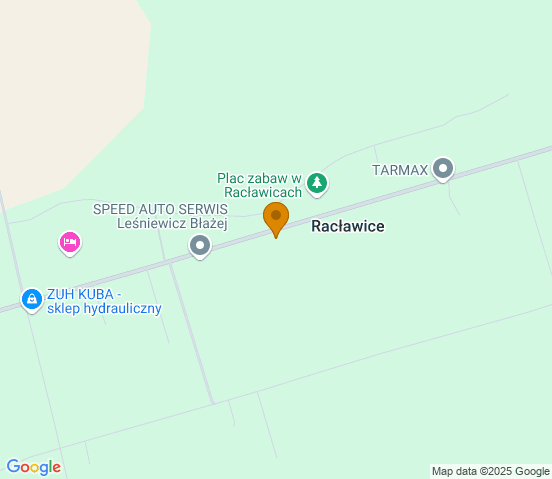 Mapa dojazdu do warsztatu samochodowego w miejscowości Kraszewice